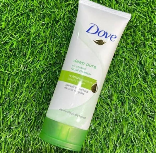 Dove Deep Pure Oil Control Facial Cleanser For Radiant, Hydrated Skin