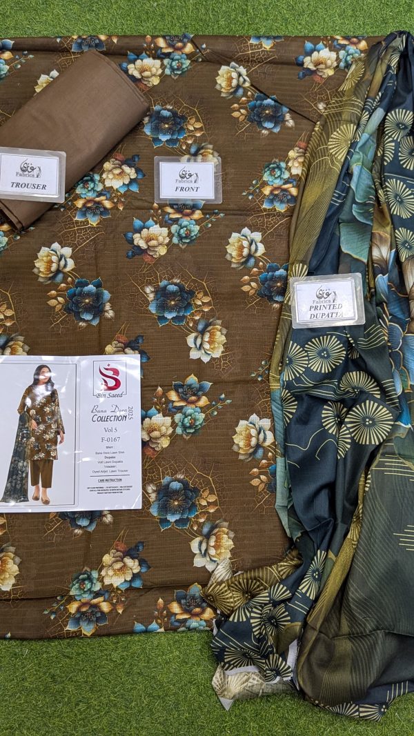 Binsaeed Bana Dora 3piece Unstitched Suit