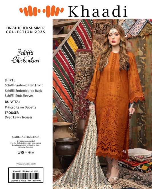 Khaadi Chicken Kari Unstitched Suit