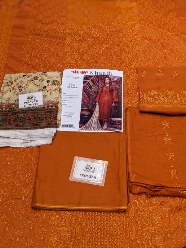 Khaadi Chicken Kari Unstitched Suit