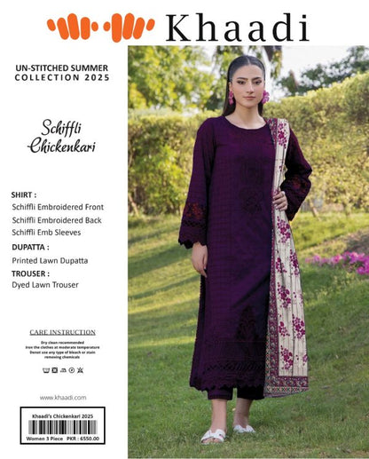Khaadi Chicken Kari Unstitched Suit