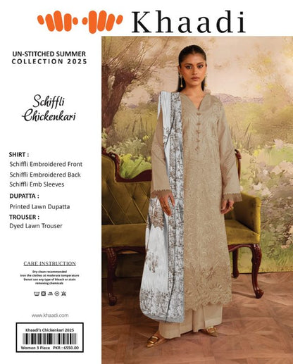 Khaadi Chicken Kari Unstitched Suit