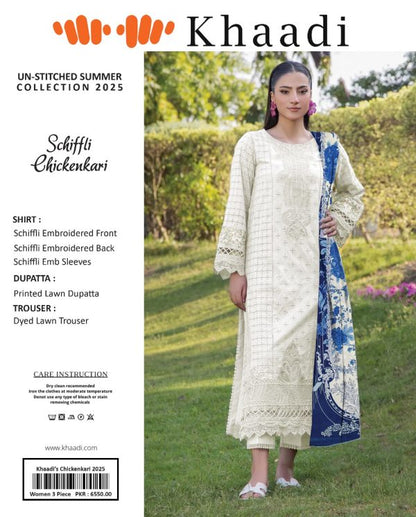 Khaadi Chicken Kari Unstitched Suit