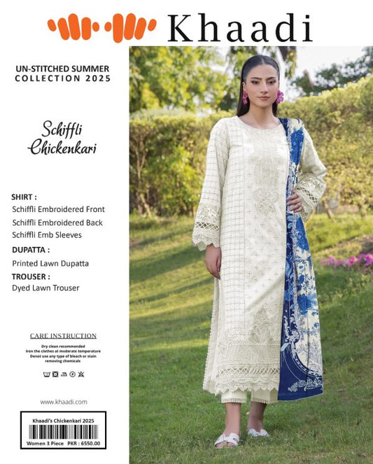 Khaadi Chicken Kari Unstitched Suit