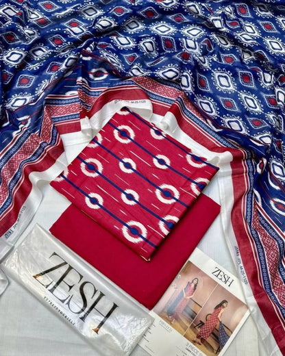 ✨ Zesh ✨ 3 Pieceunstitched Suit