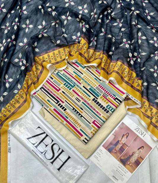 ✨ Zesh ✨ 3 Pieceunstitched Suit