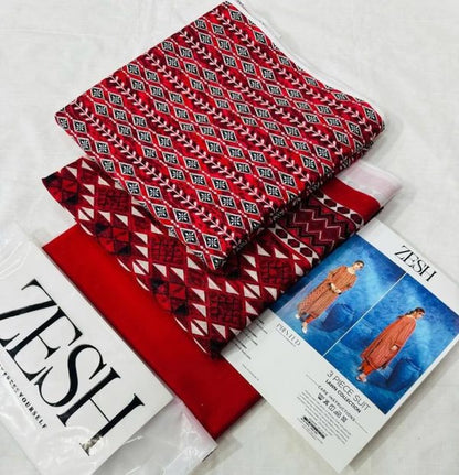 ✨ Zesh ✨ 3 Pieceunstitched Suit