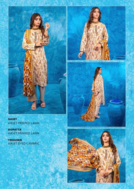✨ Zesh ✨ 3 Pieceunstitched Suit Zesh