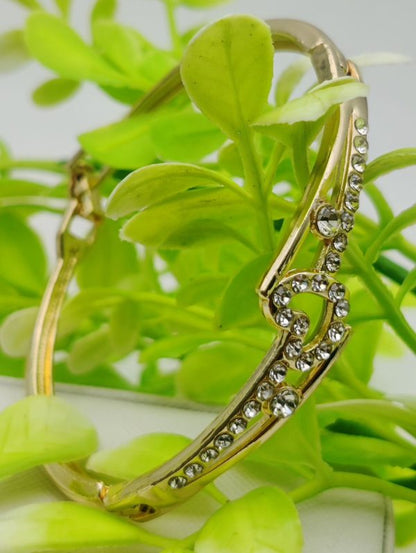 Adjustable Heart-link Crystal Bracelet
