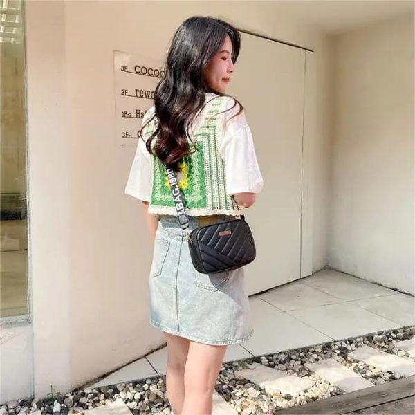 Leather Square Shoulder Bag