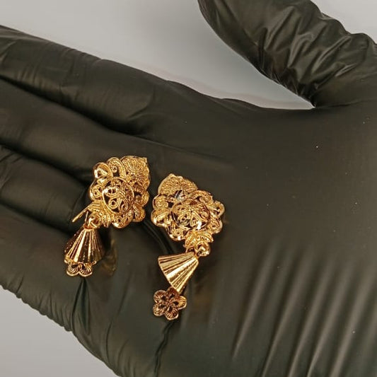Luminous Gold Plated Earrings