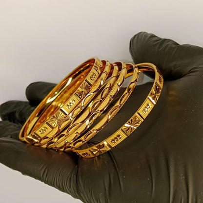 Luxurious Gold Plated Bangles