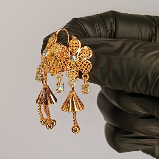 Luxurious Gold Plated Earring Set