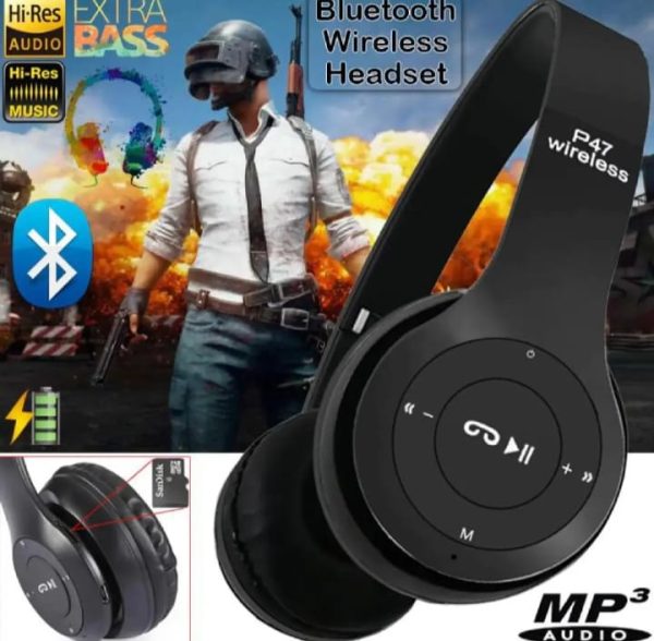 P47 Wireless Headphones Invincible Ultra Small Bluetooth Headset
