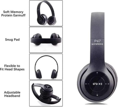 P47 Wireless Headphones Invincible Ultra Small Bluetooth Headset