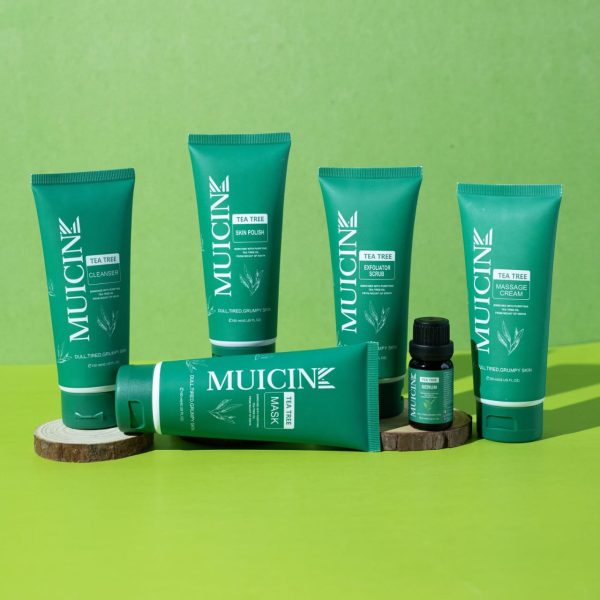 Pack Of 06 Mucin Tea Tree Clear & Clean Facial Kit