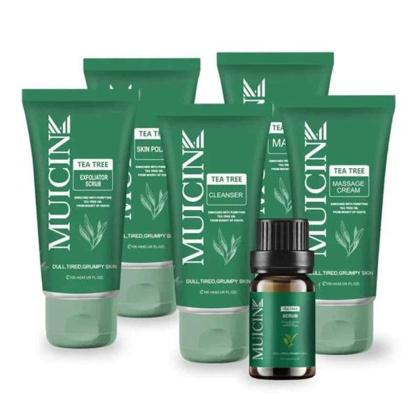 Pack Of 06 Mucin Tea Tree Clear & Clean Facial Kit