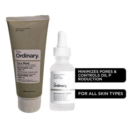 Pack Of 2 The Ordinary Niacinamide Serum & The Ordinary Facewash Deal