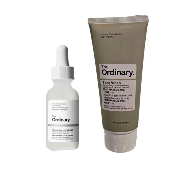 Pack Of 2 The Ordinary Niacinamide Serum & The Ordinary Facewash Deal