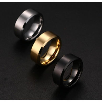Pack Of 3 Gold Plated & Silver Plated Band Rings For Unisex