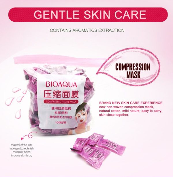 Pack Of 50 Bioaqua Compressed Facial