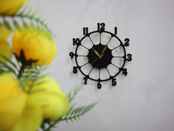 Retro Design 3d Wooden Wall Clock