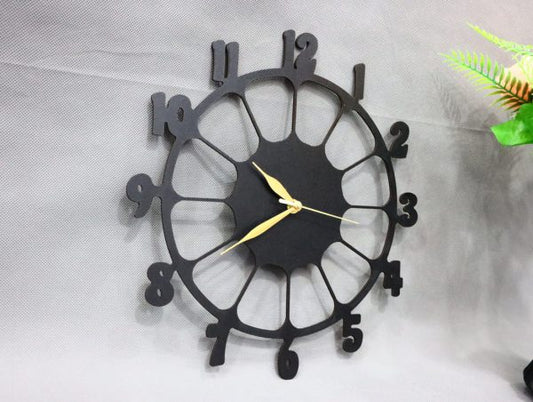 Retro Design 3d Wooden Wall Clock