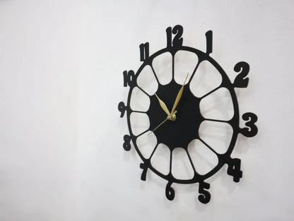 Retro Design 3d Wooden Wall Clock