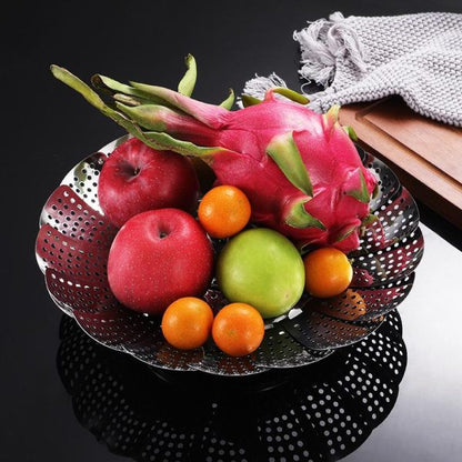 Stainless Steel Folding Vegetable Steamer Basket