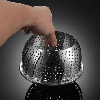 Stainless Steel Folding Vegetable Steamer Basket