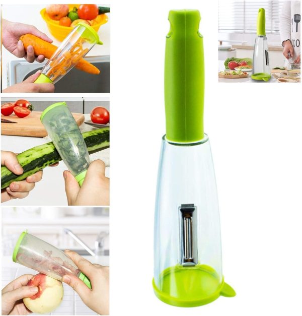 Vegetable Fruit Peeler With Storage Box