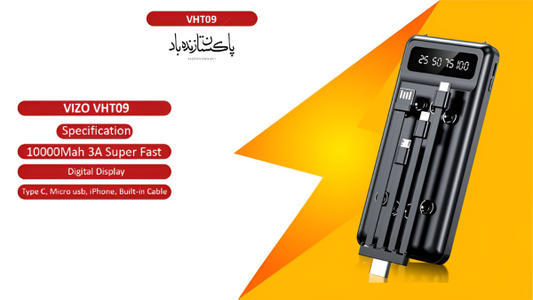 Vht-09 – 10,000 Mah Full-size Power Bank