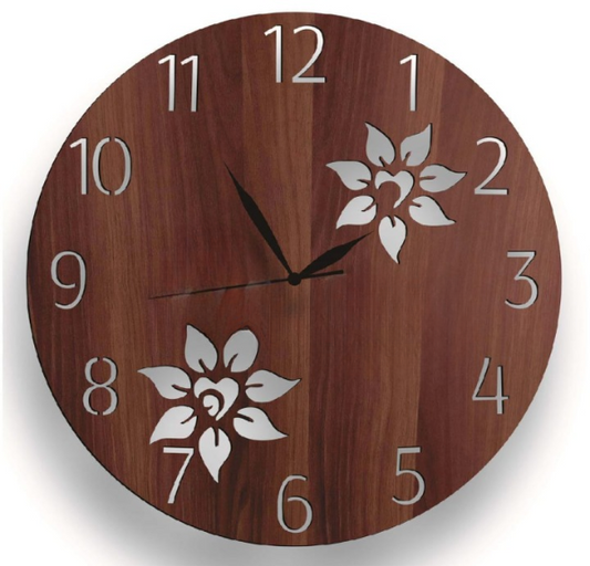Wooden 3d Wall Clock Modern Design